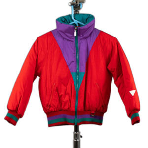 Vintage 80s/90s  Feda Skiwear winter puffer jacket color block Junior 10